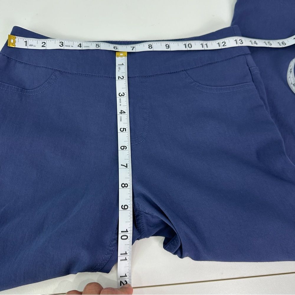 Soft Surroundings Blue Pull On Stretch Pants Ankle Style 3AC10 Size Petite XS - Picture 9 of 12